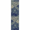 Sleep Ez 2 ft. 3 in. x 7 ft. 7 in. American Destination Waveland Area Rug - Navy SL3090932